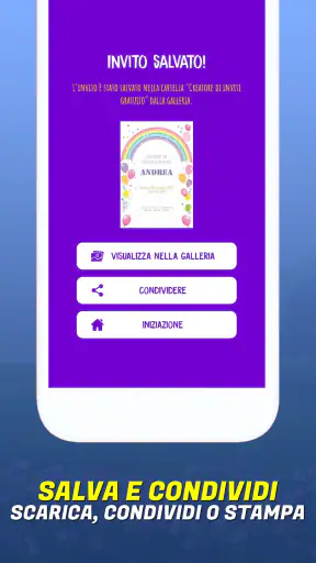 Crea biglietti d'invito screenshot 4
