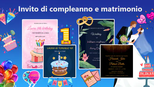 Crea Inviti Compleanno, festa screenshot 2
