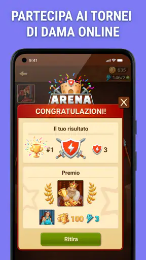 Dama: gioca online e offline screenshot 5