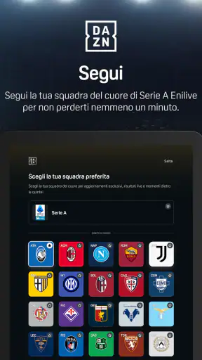 DAZN - Diretta Calcio e Sport screenshot 12