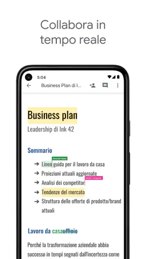 Documenti Google screenshot 1