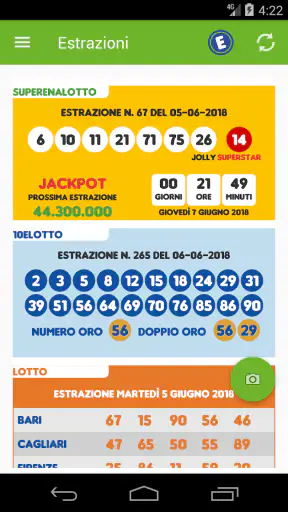 Estrazioni Lotto SuperEnalotto screenshot 1