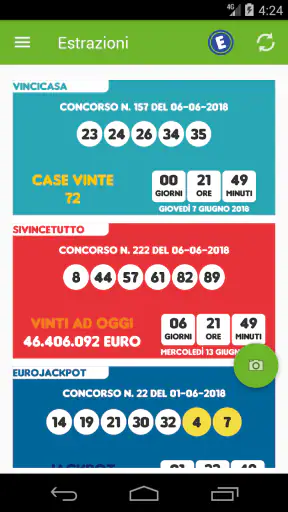 Estrazioni Lotto SuperEnalotto screenshot 2