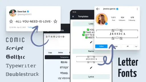 Font Lettere - Scritte Belle screenshot 11