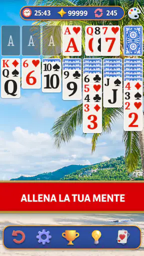 Gioco del Solitario Klondike screenshot 2
