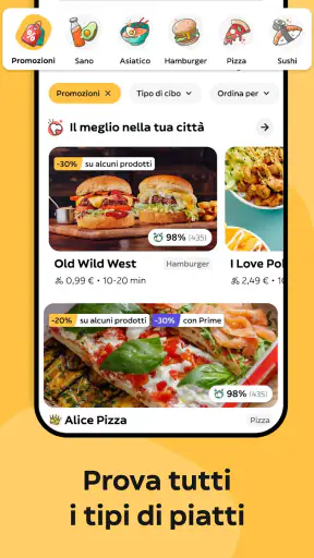 Glovo Cibo a domicilio e altro screenshot 2