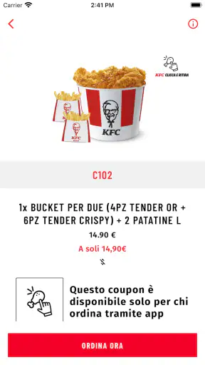 KFC Italia screenshot 4