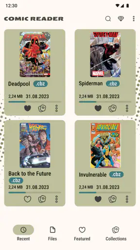Lettore di fumetti (cbz/cbr) screenshot 1