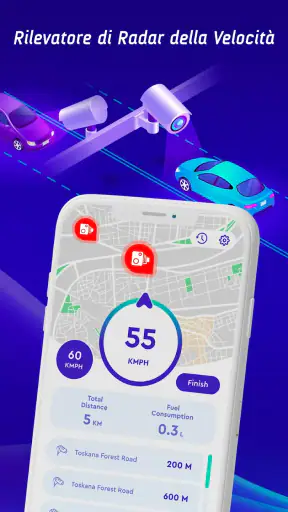 Mappe offline, GPS, tachimetro screenshot 1