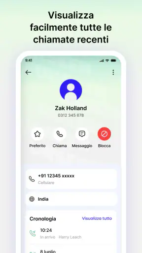 Peekora: ID Chiamante & Blocco screenshot 7