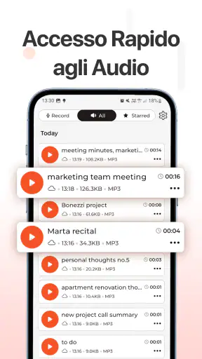 Registratore Vocale&Audio Pro screenshot 3