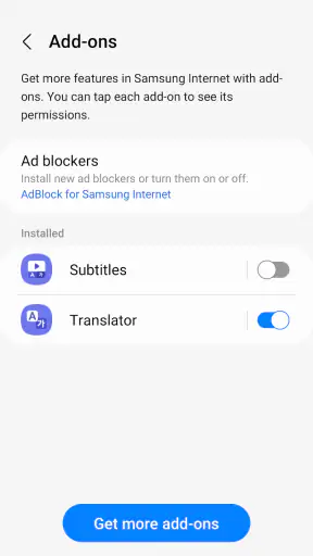 Samsung Browser screenshot 6