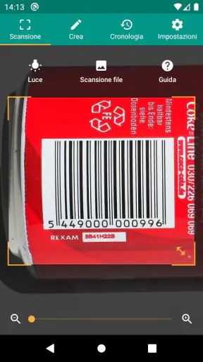 Scanner QR e codici a barre screenshot 2