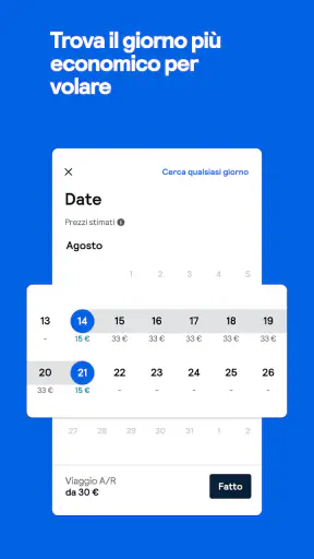 Skyscanner: voli, hotel, auto screenshot 2