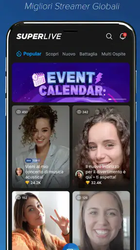 SuperLive - Streaming dal vivo screenshot 4
