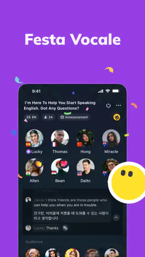 Talkin: Amici Globali & Chat screenshot 1
