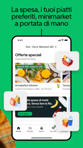 Uber Eats: Consegna di cibo screenshot 2