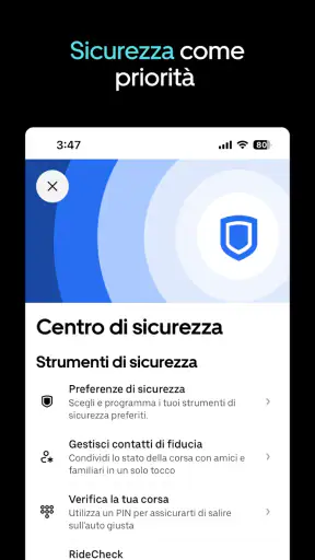 Uber - Viaggia in Italia screenshot 3