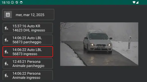 Vista telecamera IP WiFi screenshot 12