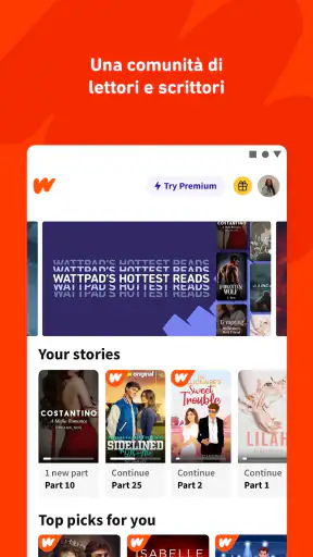 Wattpad: Leggi e Scrivi Storie screenshot 2
