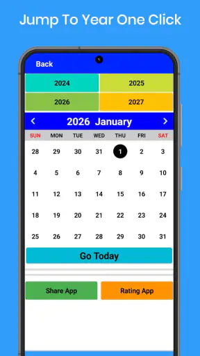 2026 年カレンダー screenshot