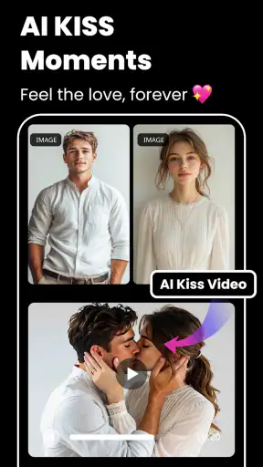 AIキス動画＆AIハグ動画 -LitAI screenshot
