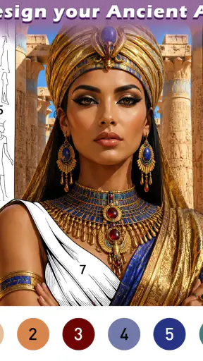 Ancient Color By Number Game screenshot 11