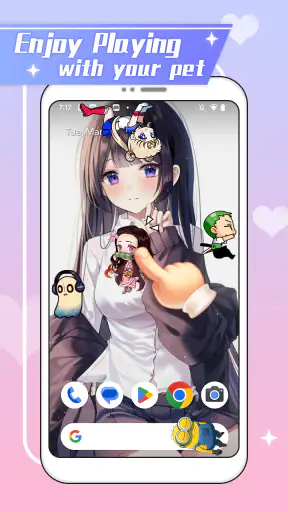 アニメしめじスクリーンペット screenshot
