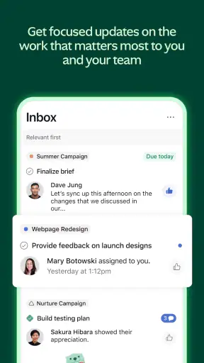 Asana: ワークマネジメント screenshot
