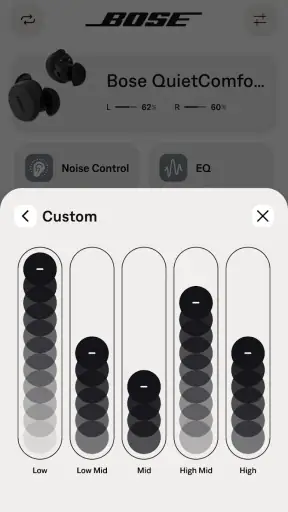 Bose QC Earbuds screenshot