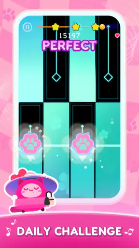 Cat Cute Tiles: 音楽ゲーム ボールゲーム screenshot