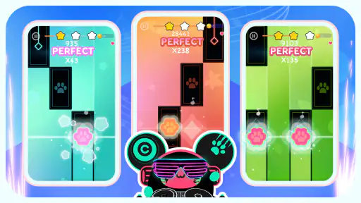 Cat Cute Tiles: 音楽ゲーム ボールゲーム screenshot