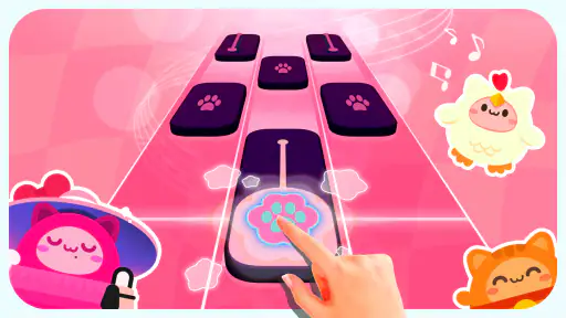 Cat Cute Tiles: 音楽ゲーム ボールゲーム screenshot