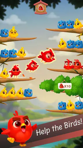 Chirpy Sort: Bird Color Puzzle screenshot