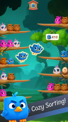 Chirpy Sort: Bird Color Puzzle screenshot