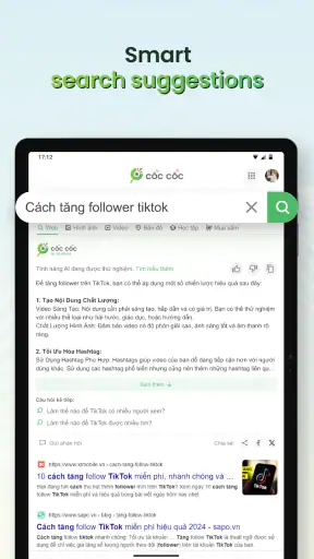 Cốc Cốc: Browser & Adblock screenshot 12