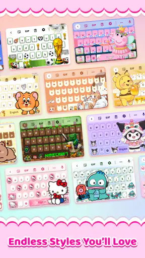 Cute Keyboard: かわいい絵文字 screenshot