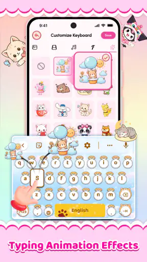 Cute Keyboard: かわいい絵文字 screenshot