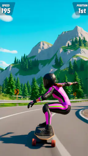 Downhill Skate Race ― レース スケボー screenshot