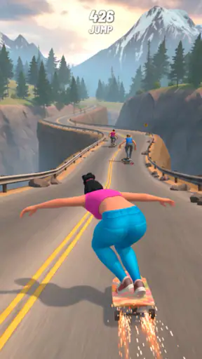 Downhill Skate Race ― レース スケボー screenshot