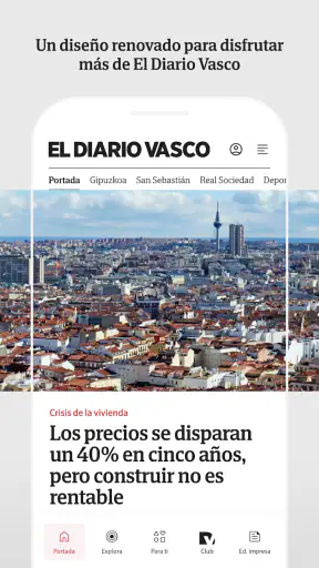 El Diario Vasco screenshot