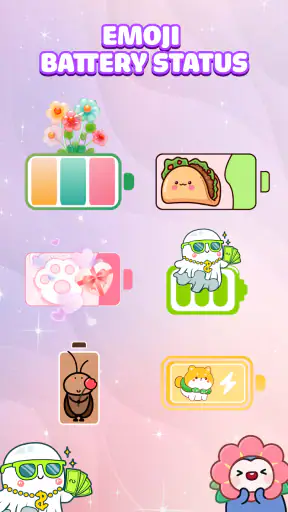かわいい絵文字バッテリー screenshot