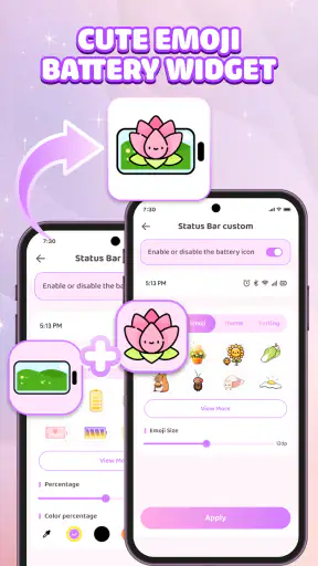 かわいい絵文字バッテリー screenshot