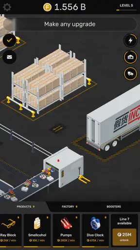 Factory Idle タイクーン 工場生産・経営ゲーム screenshot