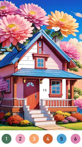 Fairytale Color – 数字で塗るゲーム。 screenshot