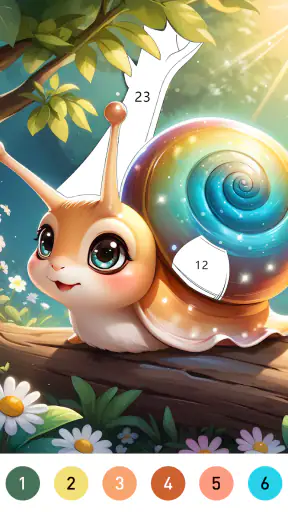 Fairytale Color – 数字で塗るゲーム。 screenshot