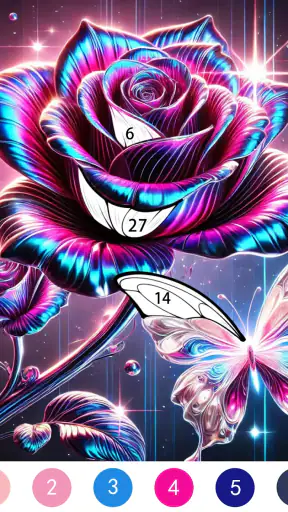 Fantasy Color By Number Game screenshot 11