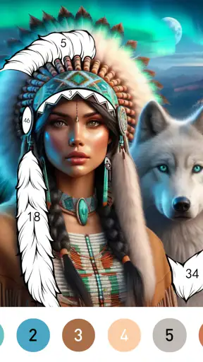 Fantasy Color By Number Game screenshot 12