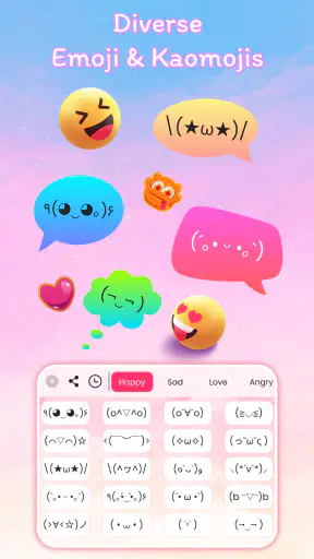 Font Keyboard Themes, Emoji screenshot