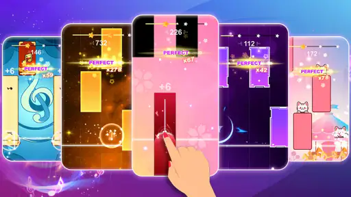 Galaxy Piano: スクロールラッシュ screenshot